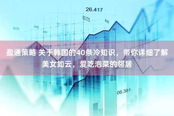 盈通策略 关于韩国的40条冷知识，带你详细了解美女如云，爱吃泡菜的邻居